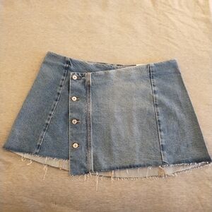 American Eagle Low-Rise A-Line Stretch Denim Skirt Size 18 - 34 W - NWT